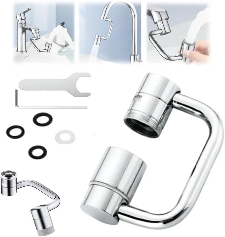 Rotatable Faucet Aerator Extension, image 1